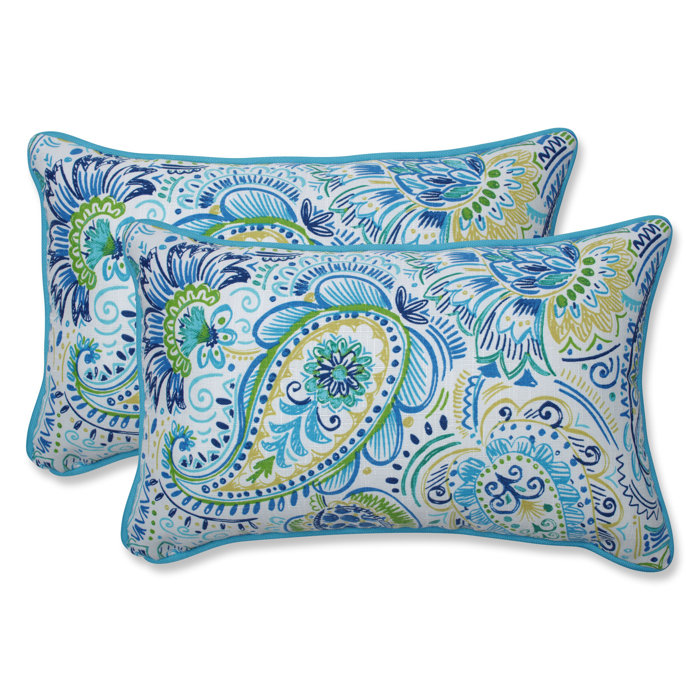 Charlton Home® Barbay Paisley Indoor/Outdoor Throw Pillow & Reviews